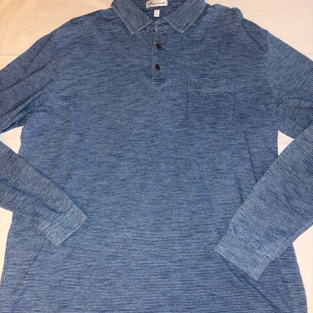 Peter Millar Solid Stretch Jersey Long Sleeve Pol… - image 2